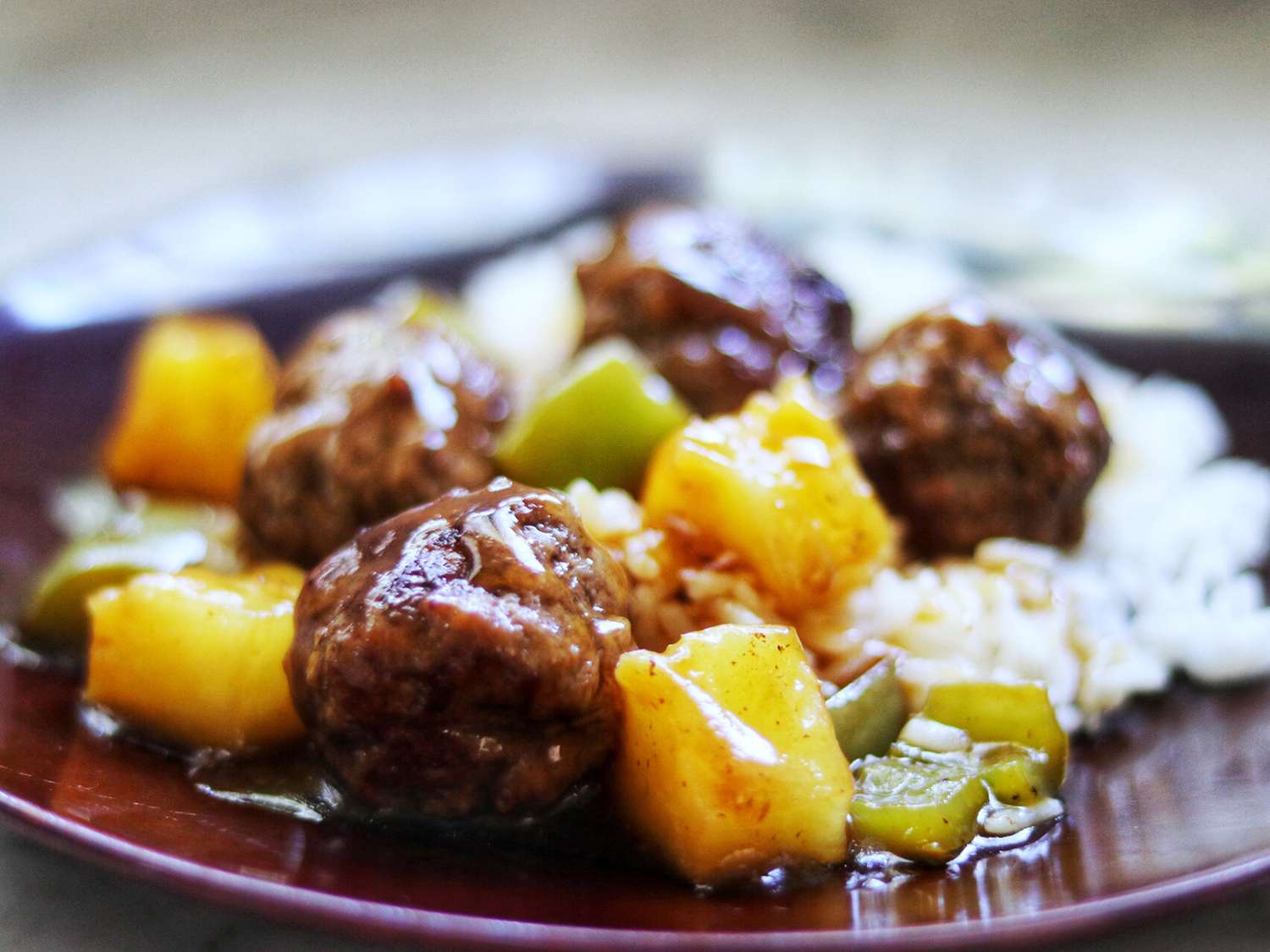 Receta Albóndigas hawaianas