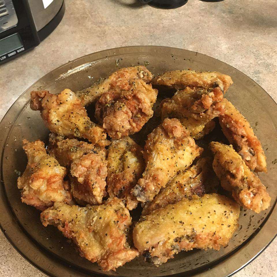 Receta Alitas de pollo fáciles con limón y pimienta