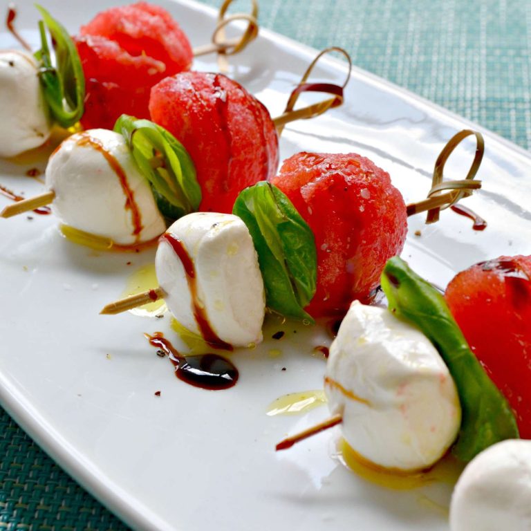 Receta Aperitivo Caprese de sandía