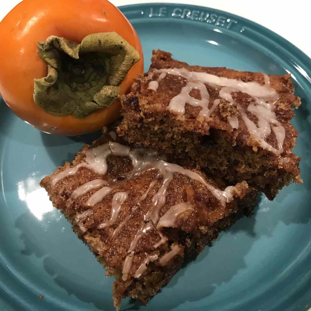 Receta Barras de caqui
