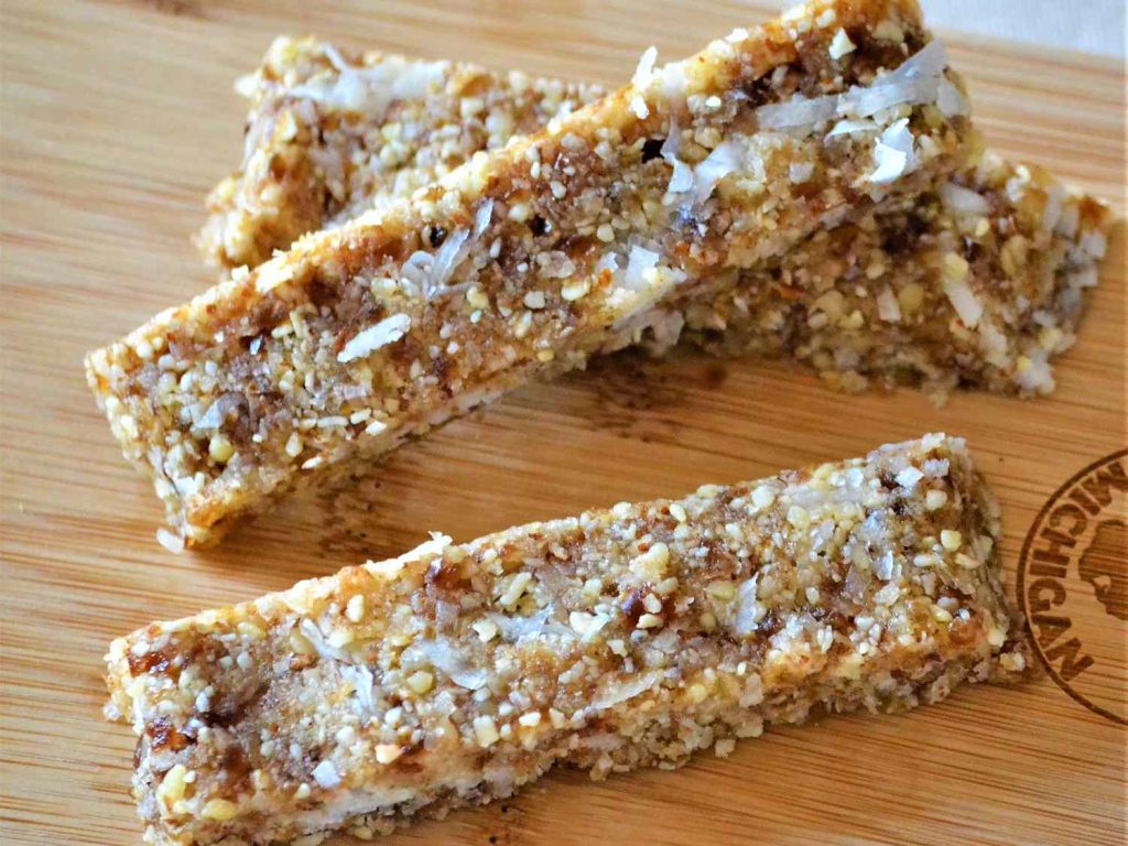 Receta Barritas de coco y dátiles