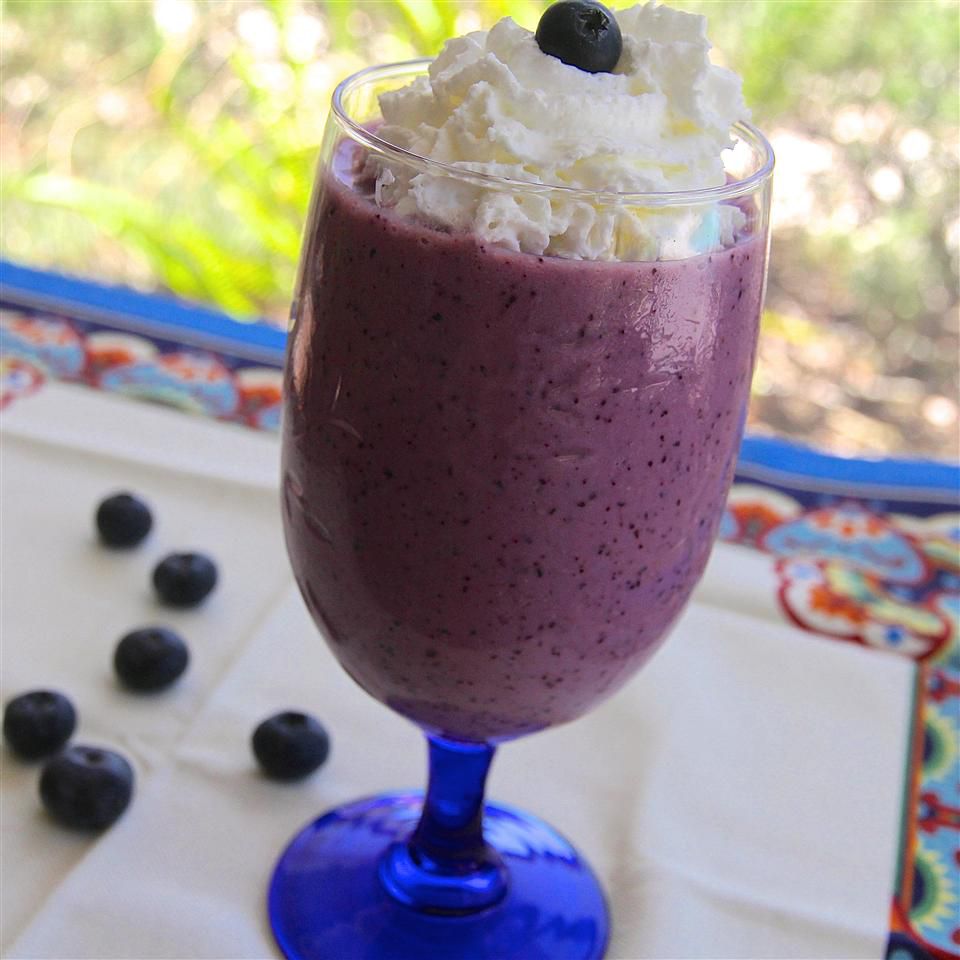 Receta Batido de arándanos saludable para el corazón Receta Batido de arándanos saludable para el corazón