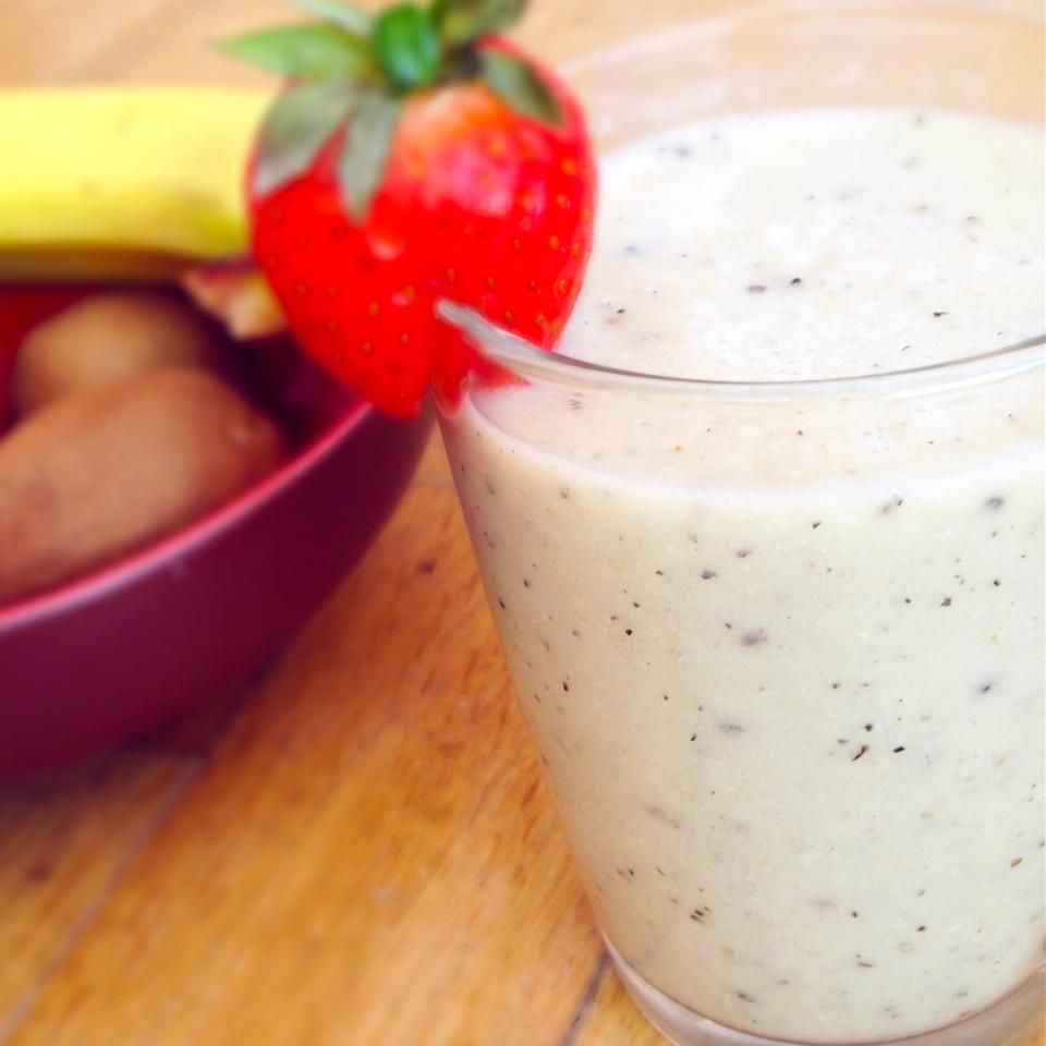 Receta Batido de kiwi, plátano y manzana Receta Batido de kiwi