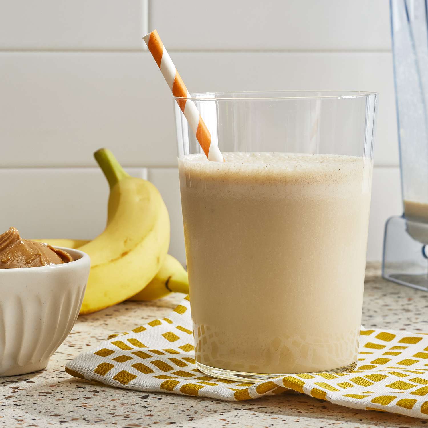 Receta Batido de plátano y mantequilla de cacahuete Receta Batido de plátano y mantequilla de cacahuete