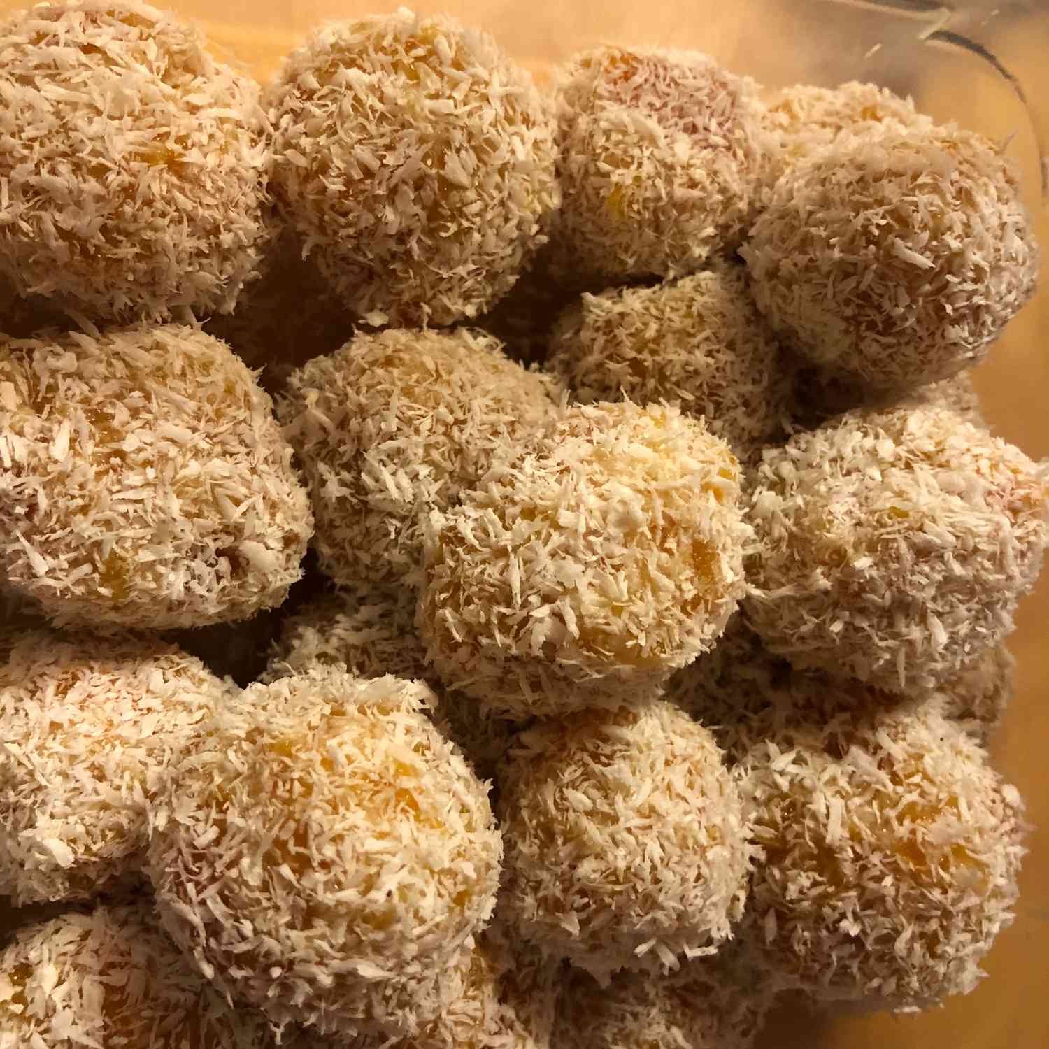 Receta Bolitas de albaricoque Receta Bolitas de albaricoque