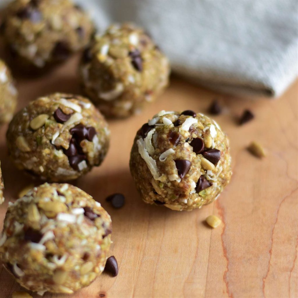 Receta Bolitas energéticas sin mantequilla de cacahuete