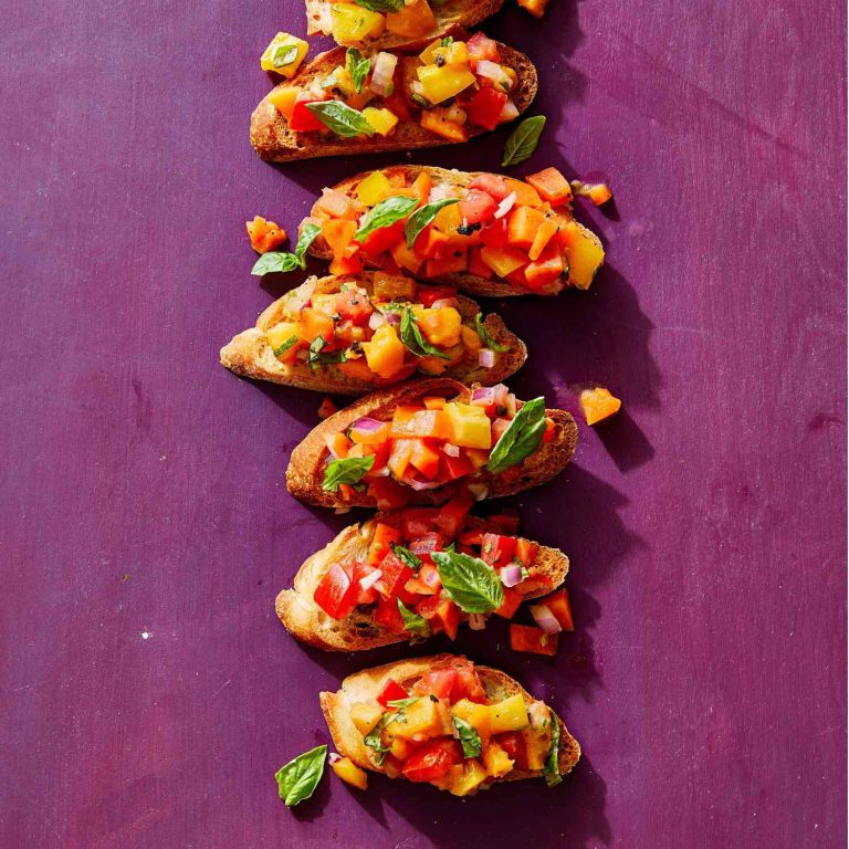 Receta Bruschetta de papaya