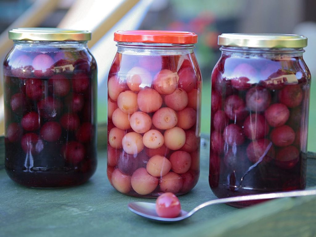 Receta Cerezas en conserva