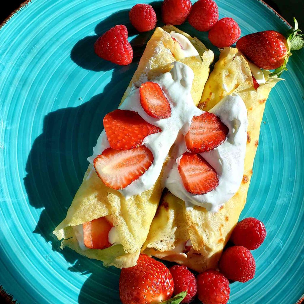 Receta Crepes cremosos de fresa