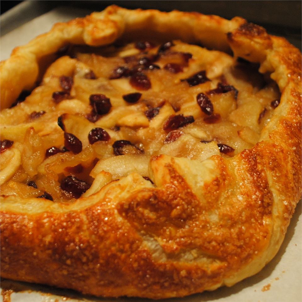 Receta Crostada de manzana y arándanos