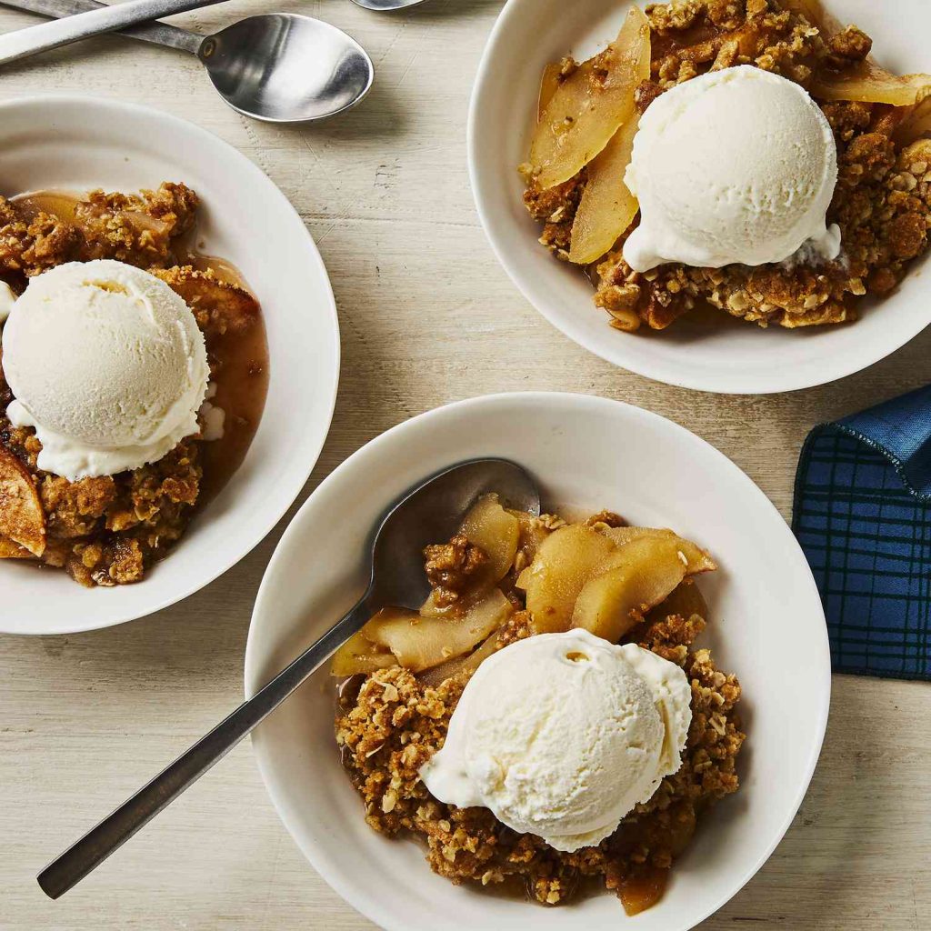 Receta Crumble de manzana