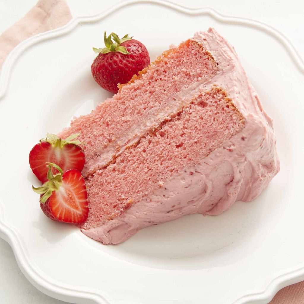 Receta El mejor pastel de fresas hecho desde cero.