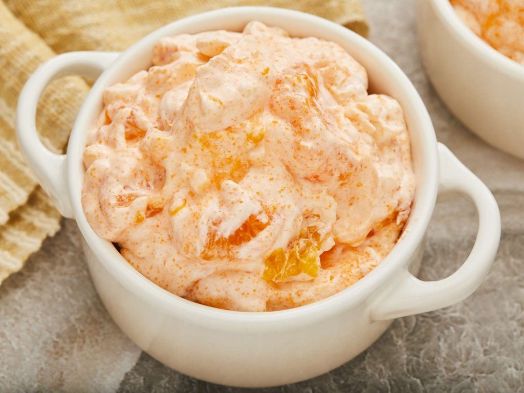 Receta Ensalada de gelatina de naranja