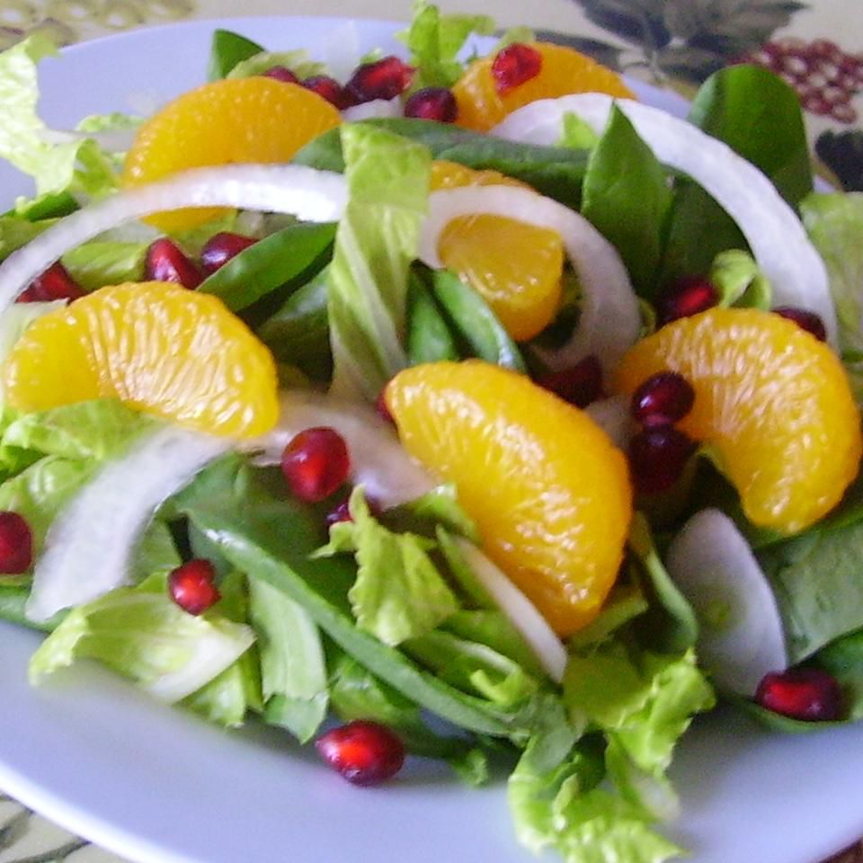 Receta Ensalada de granada bonita Receta Ensalada de granada bonita