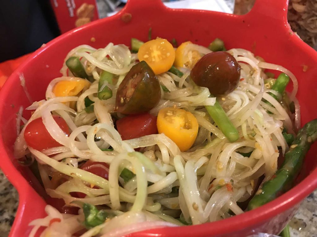 Receta Ensalada de papaya verde