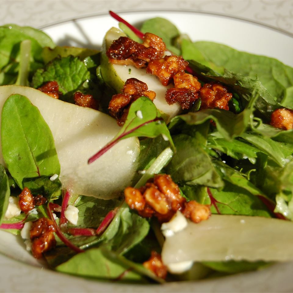 Receta Ensalada de pera y roquefort