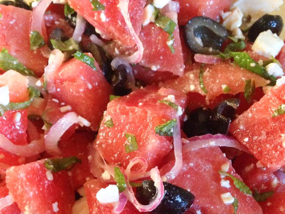 Receta Ensalada de sandía de verano Receta Ensalada de sandía de verano