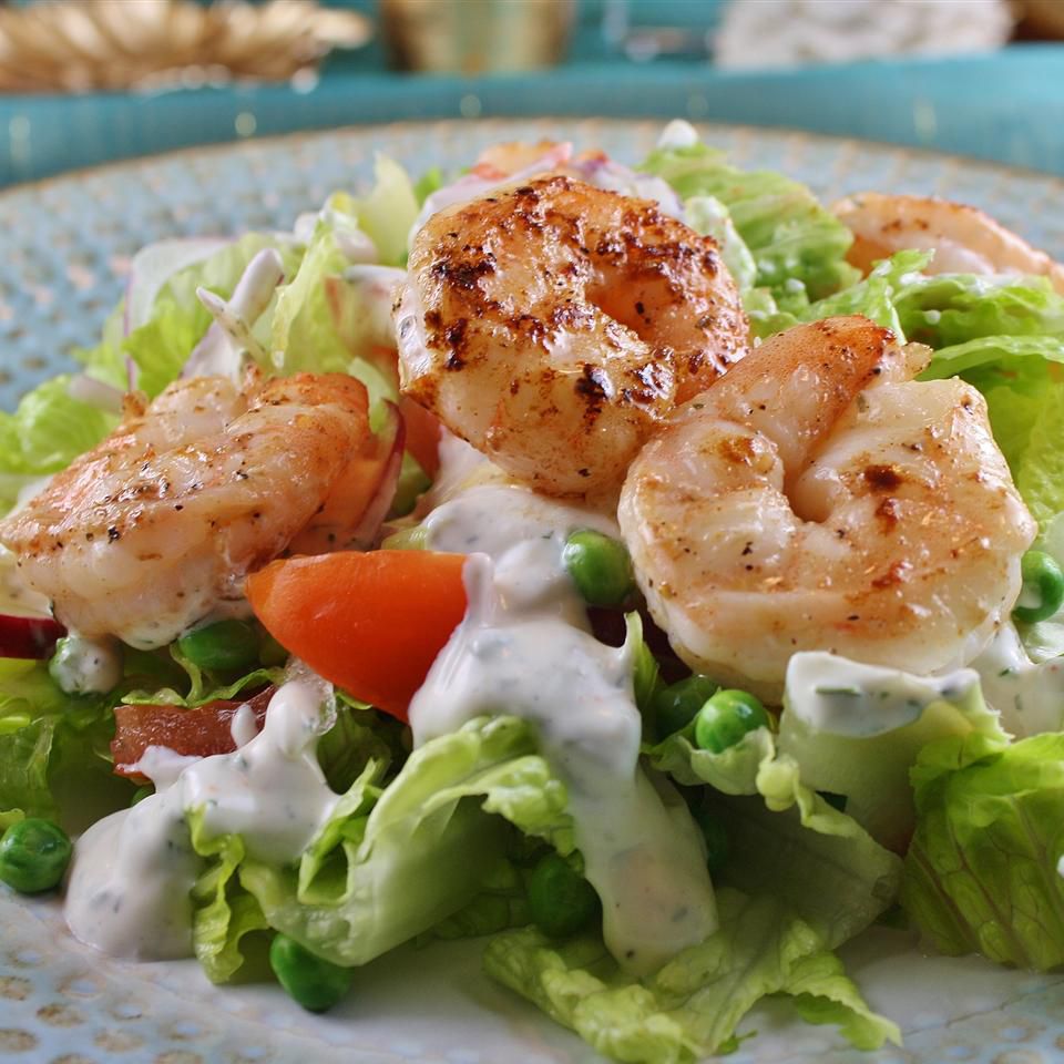 Receta Ensalada tibia de camarones Receta Ensalada tibia de camarones