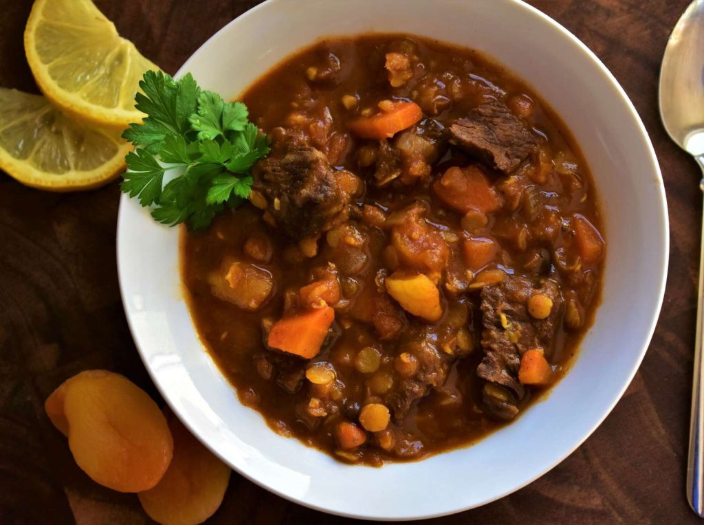 Receta Estofado marroquí de ternera y lentejas