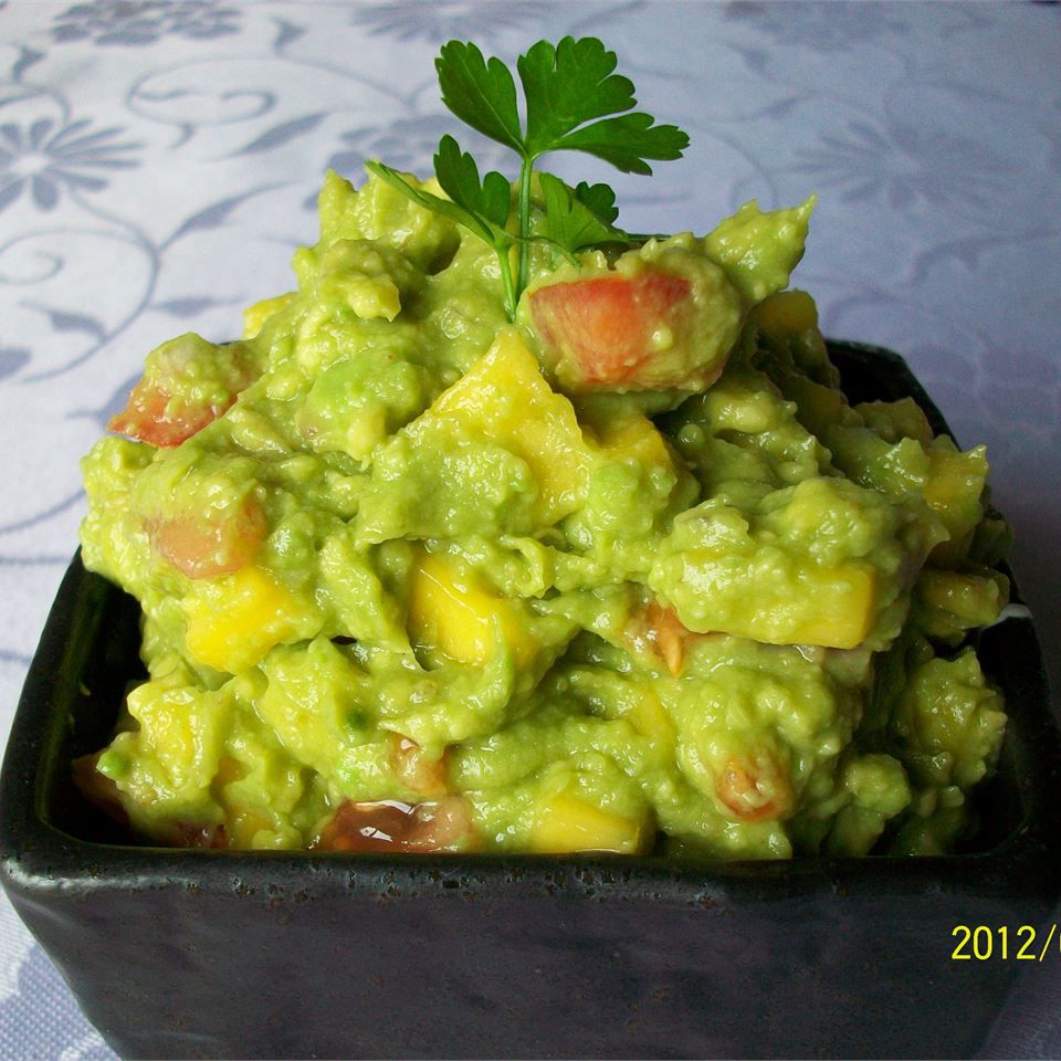 Receta Guacamole de mango salado