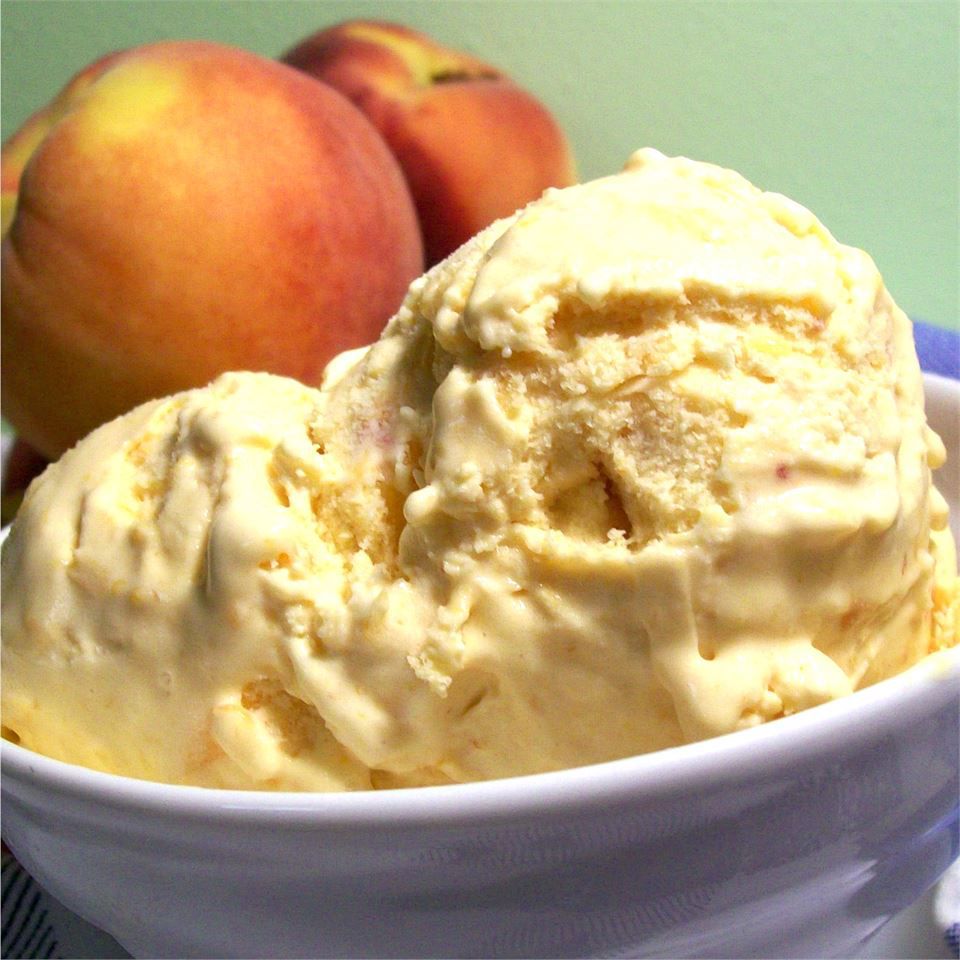 Receta Helado de melocotón