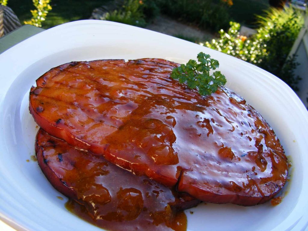 Receta Jamón glaseado con albaricoque