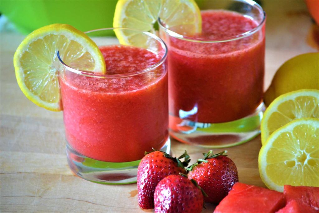 Receta Limonada de sandía y fresa