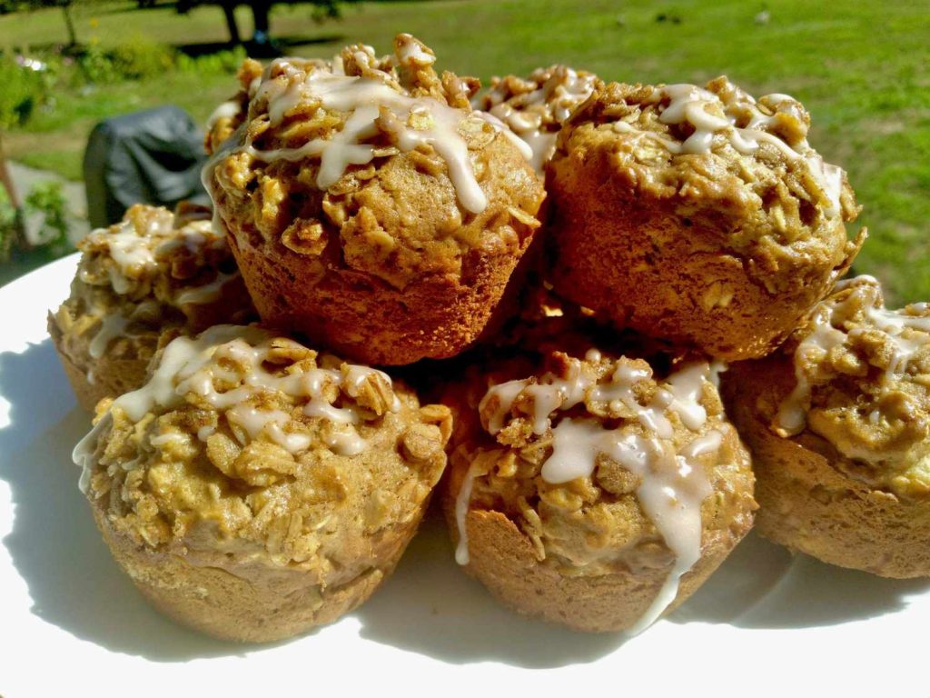 Receta Magdalenas de avena con manzana y canela