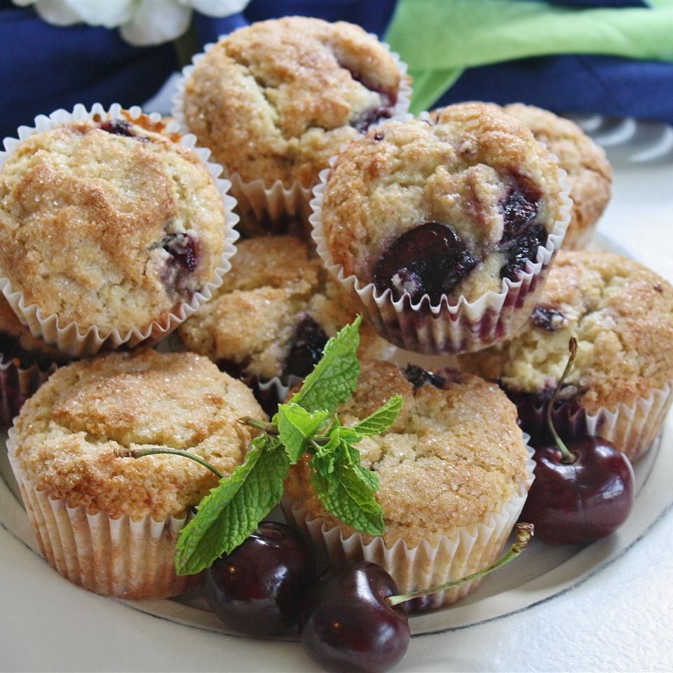 Receta Magdalenas de cereza fresca