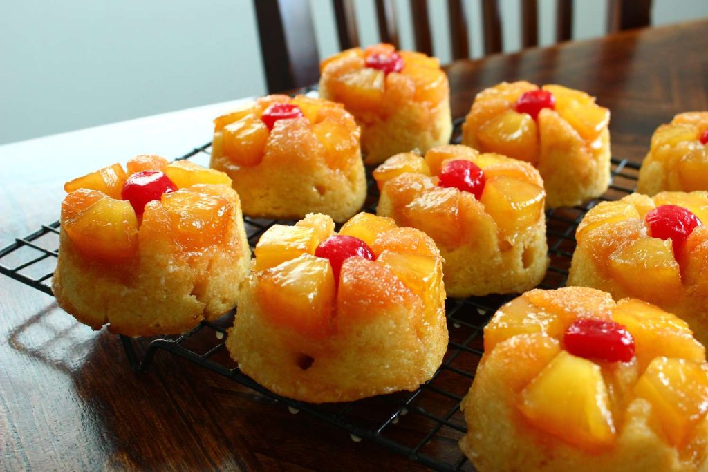 Receta Magdalenas de piña al revés