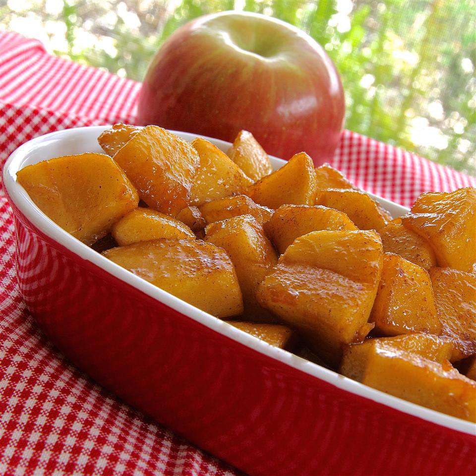 Receta Manzanas salteadas con canela