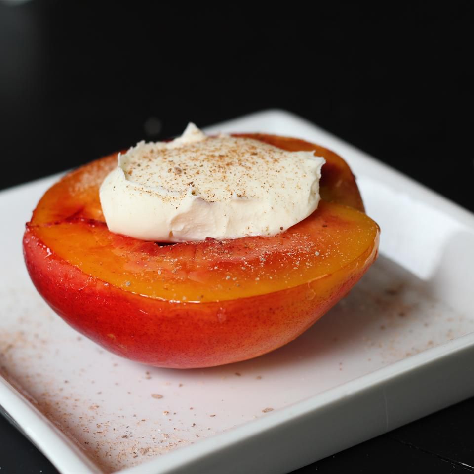 Receta Nectarina caramelizada Receta Nectarina caramelizada