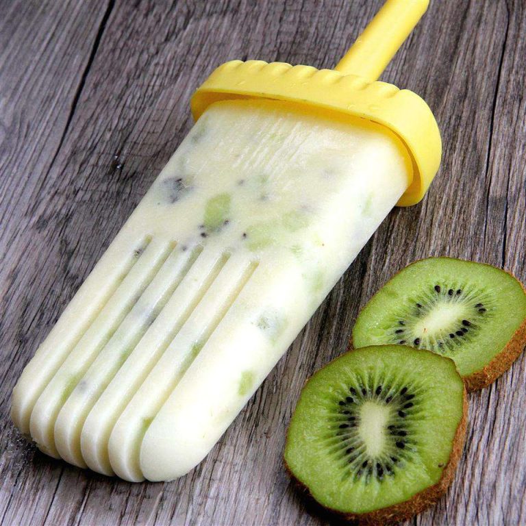 Receta Paletas heladas de kiwi tropical