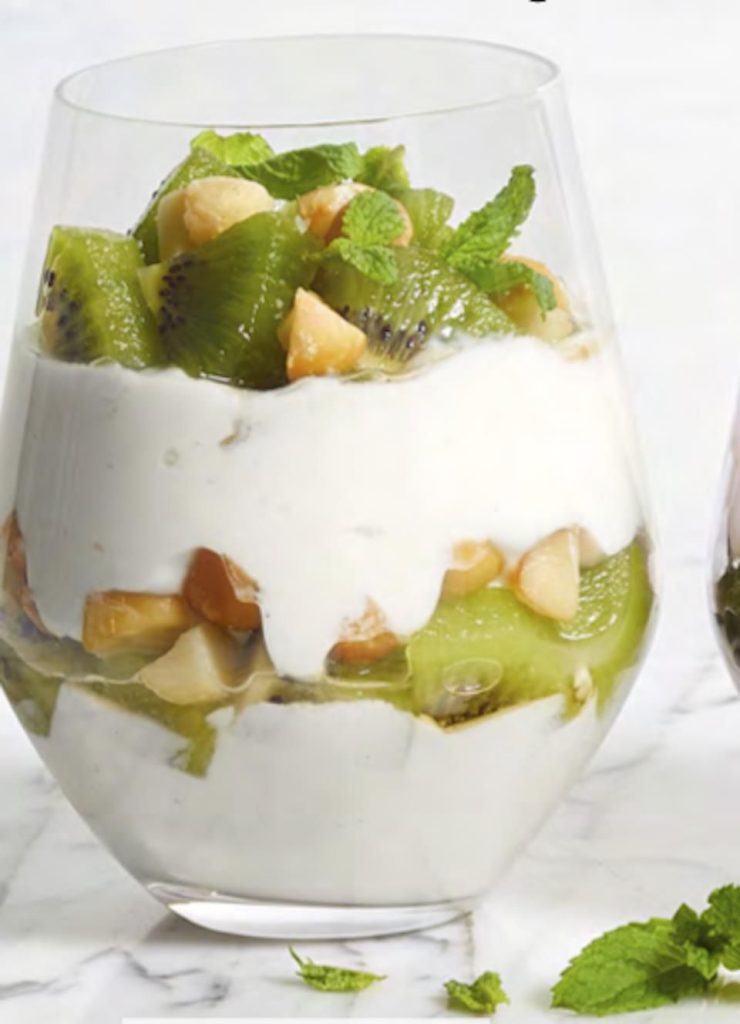 Receta Parfait tropical ácido