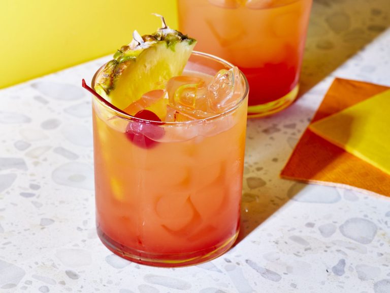 Receta Pastel de piña invertido en vaso