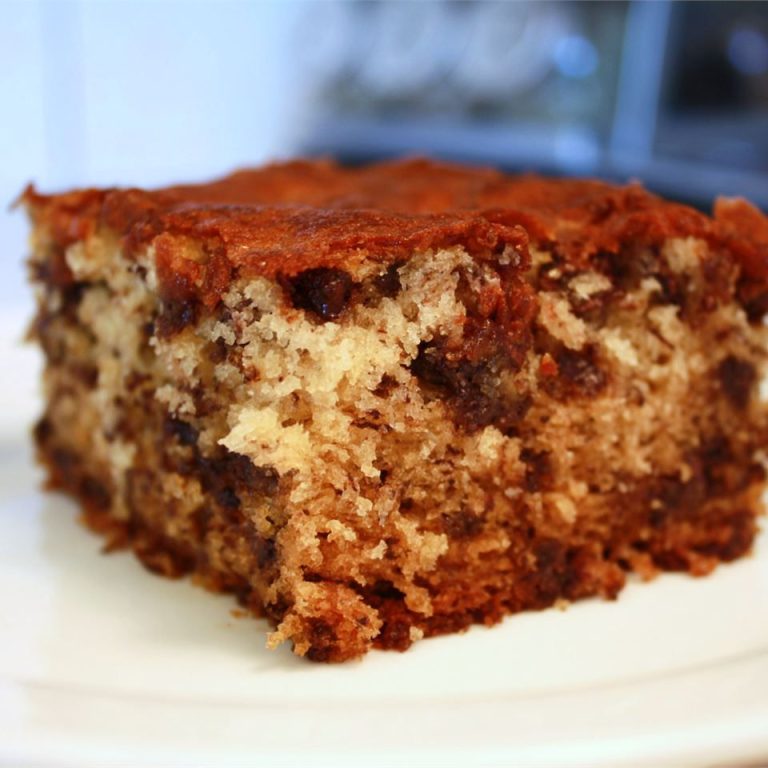 Receta Pastel de plátano con chispas de chocolate