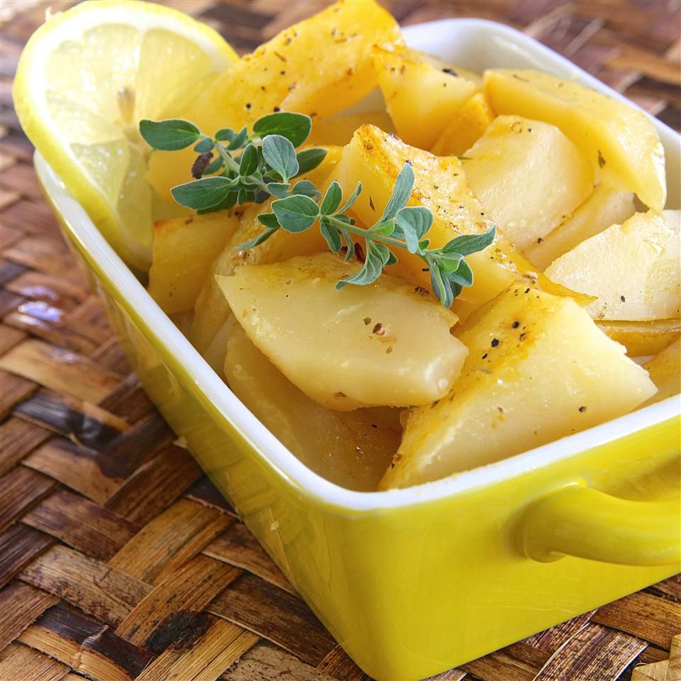 Receta Patatas asadas al limón al estilo griego