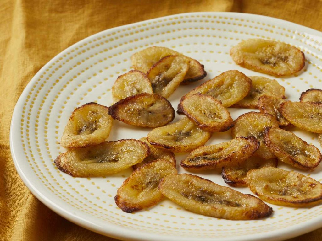 Receta Plátanos asados ​​en freidora de aire