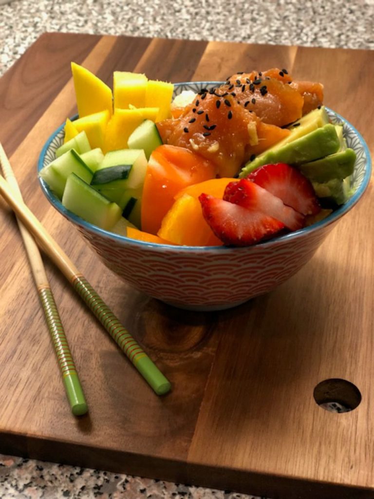 Receta Poke bowl de salmón ahumado