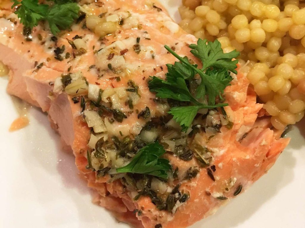 Receta Salmón al horno envuelto en papel de aluminio