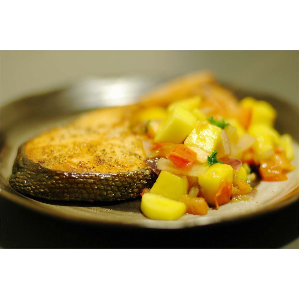 Receta Salmón con salsa de mango Receta Salmón con salsa de mango