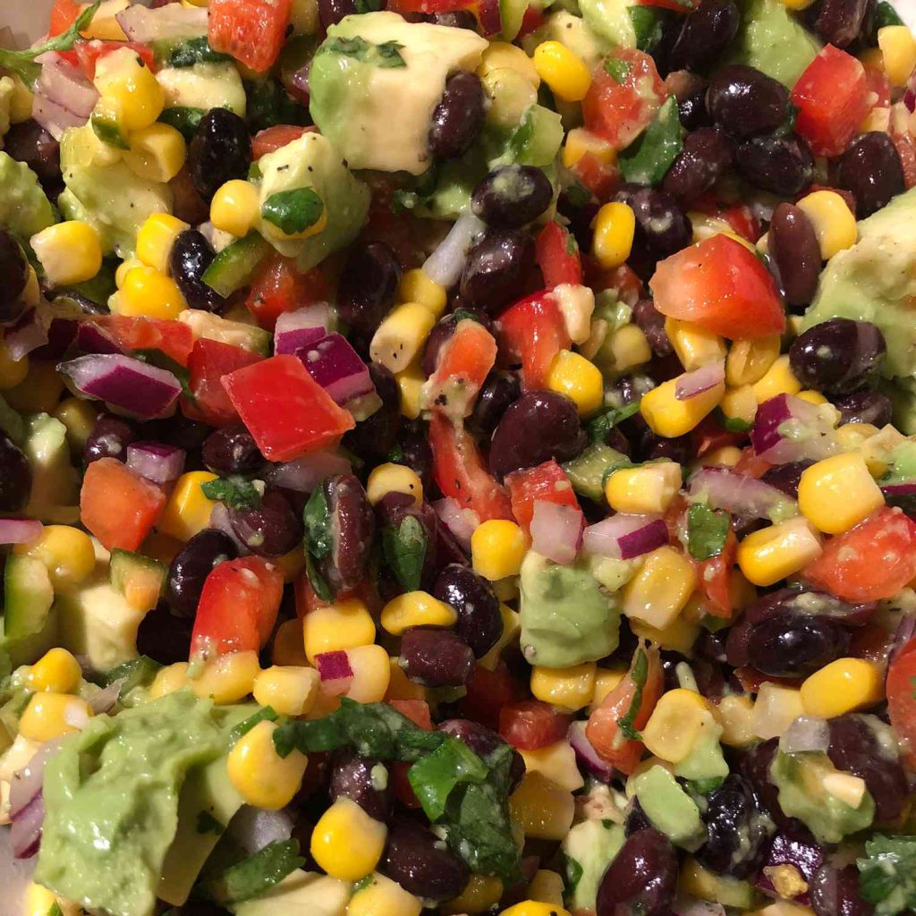 Receta Salsa de aguacate y frijoles negros