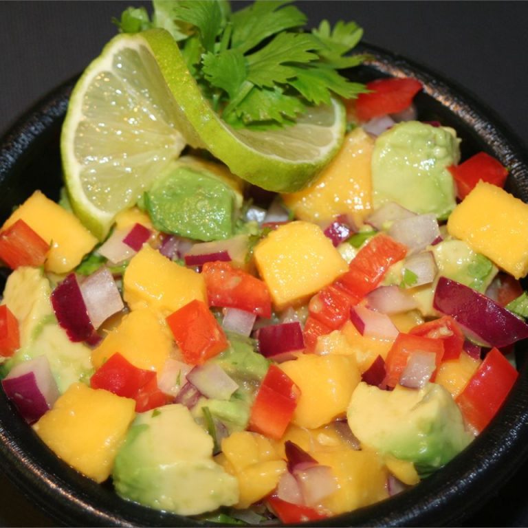 Receta Salsa de aguacate y mango