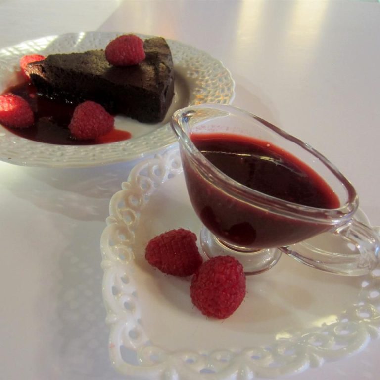 Receta Salsa de frambuesa fresca