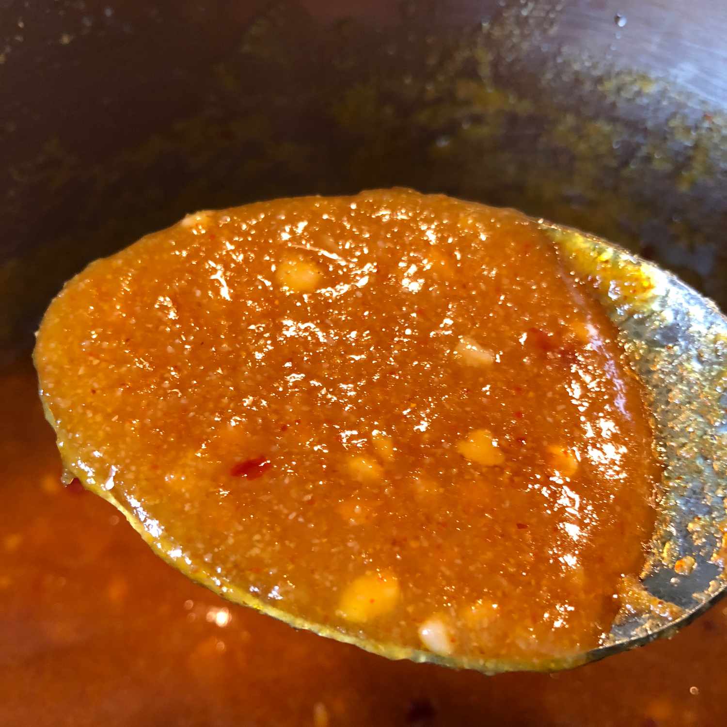 Receta Salsa para alitas de melocotón