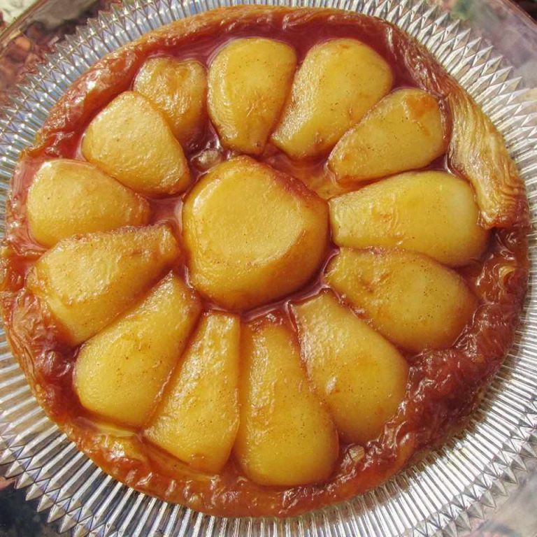 Receta Tarta Tatin de pera y arce