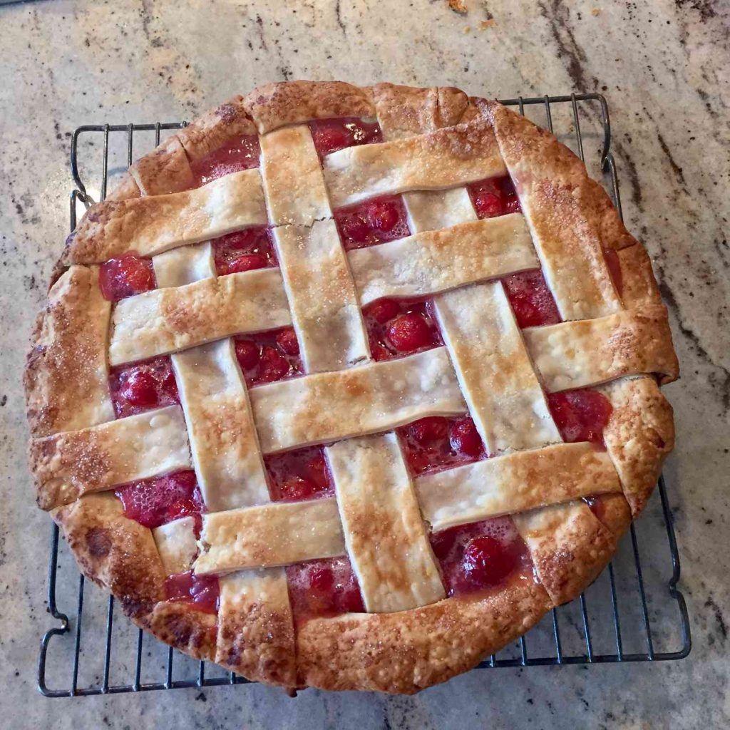 Receta Tarta de cerezas frescas horneada