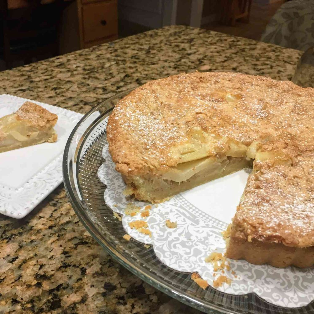 Receta Tarta de pera con frangipane