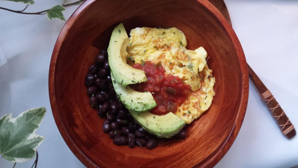 Receta Tazón de desayuno con frijoles negros